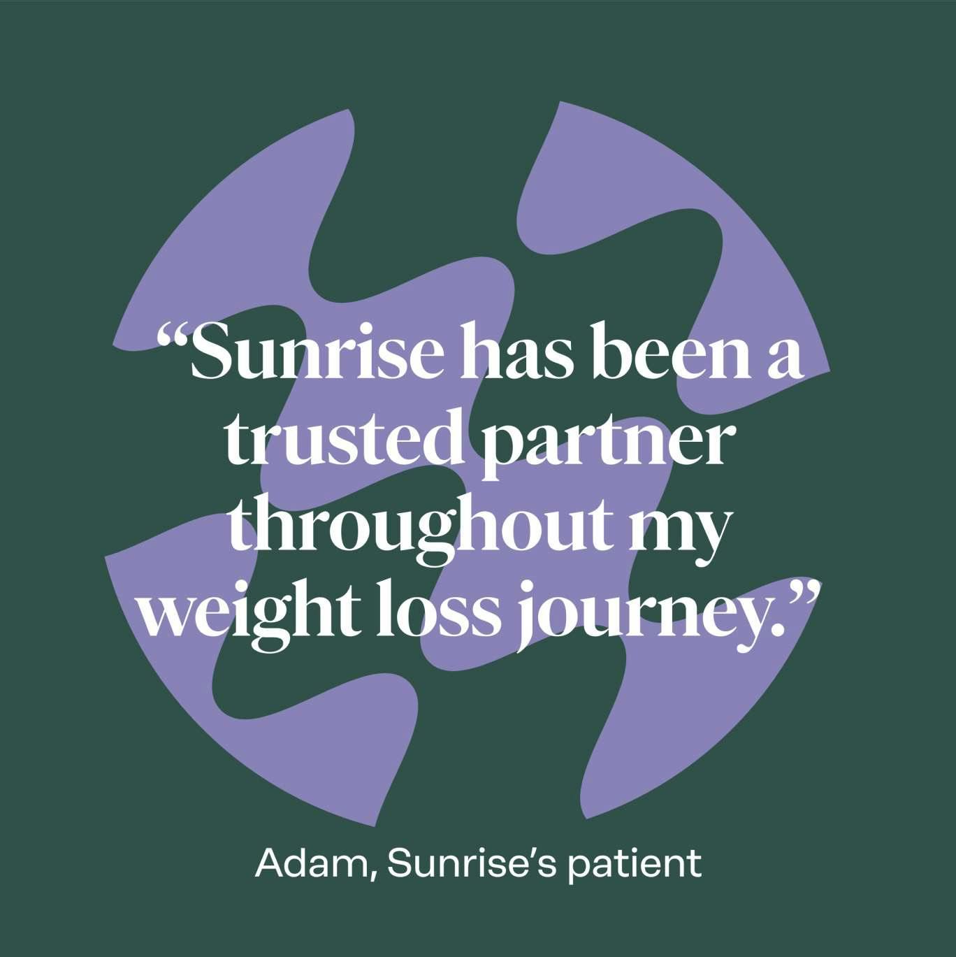 Sunrise patient's quote layout sample