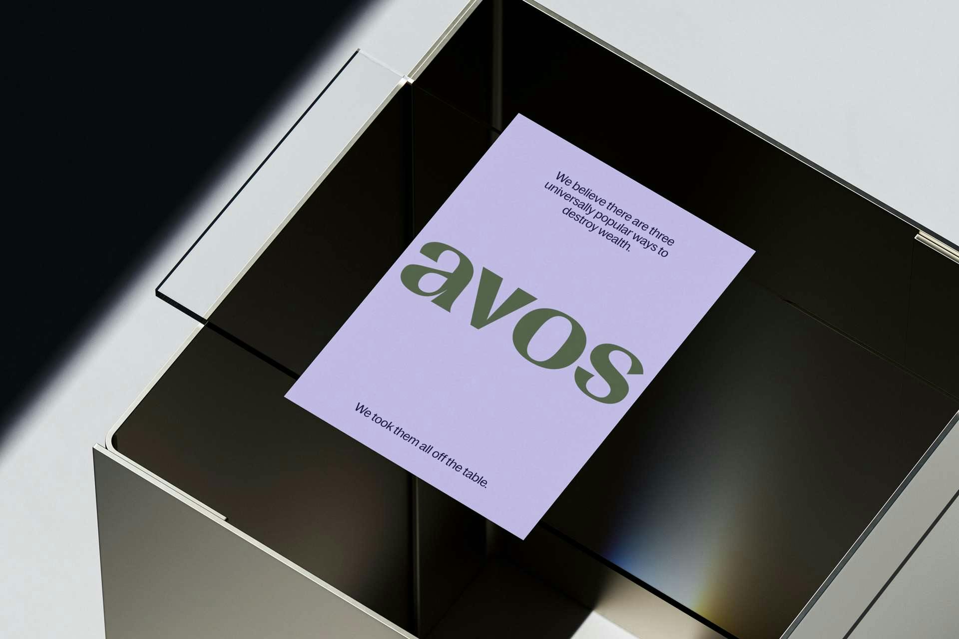 Avos brand design — Spreading the wealth of institutional wealth knowledge