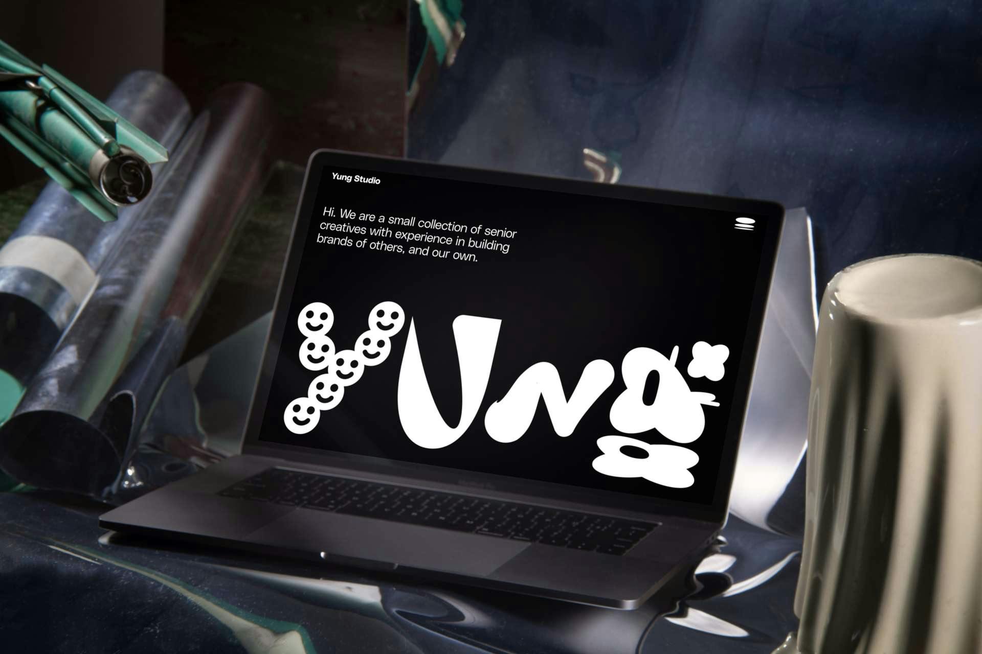 Yung Studio website landing on desktop