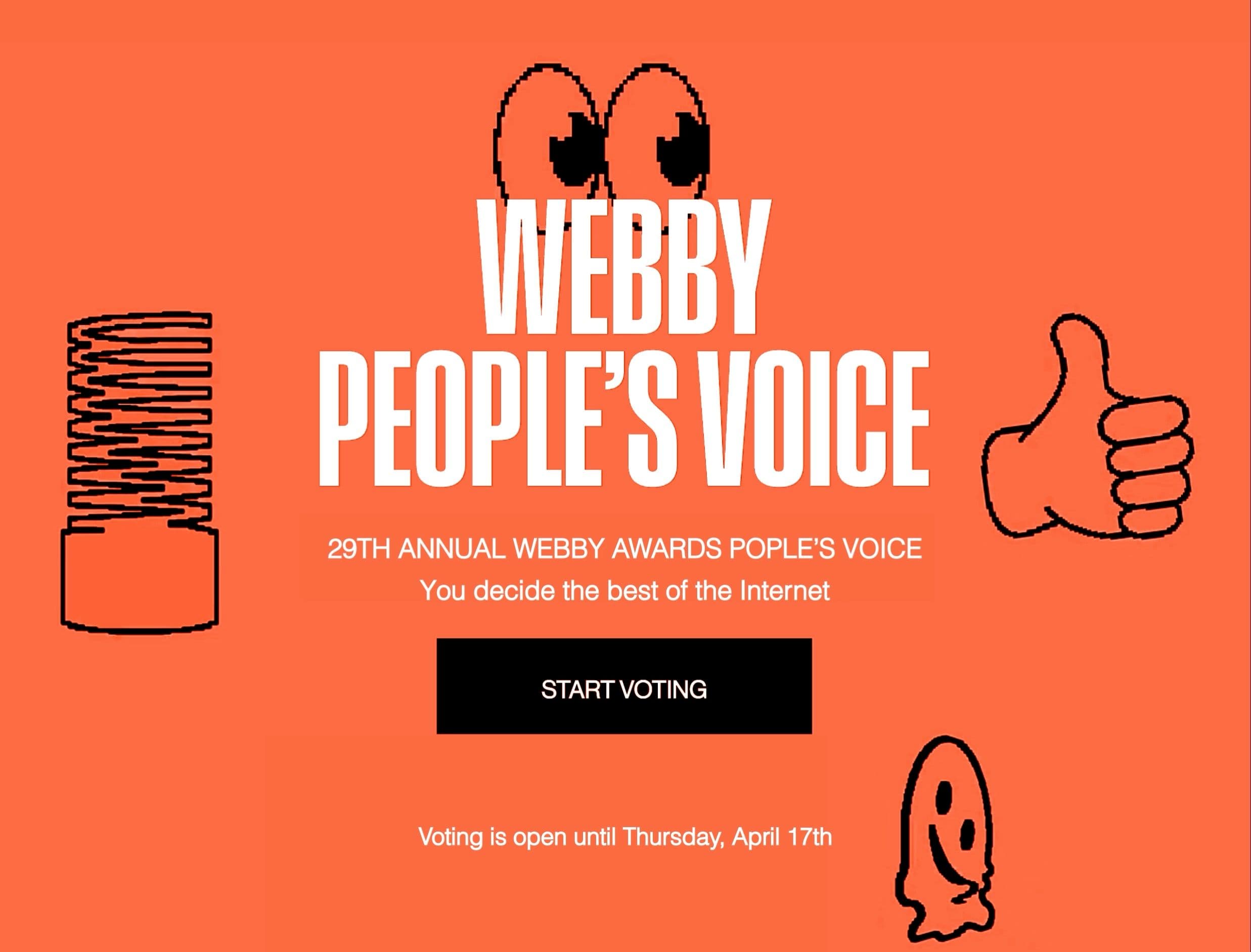 Webby People's Voice poster